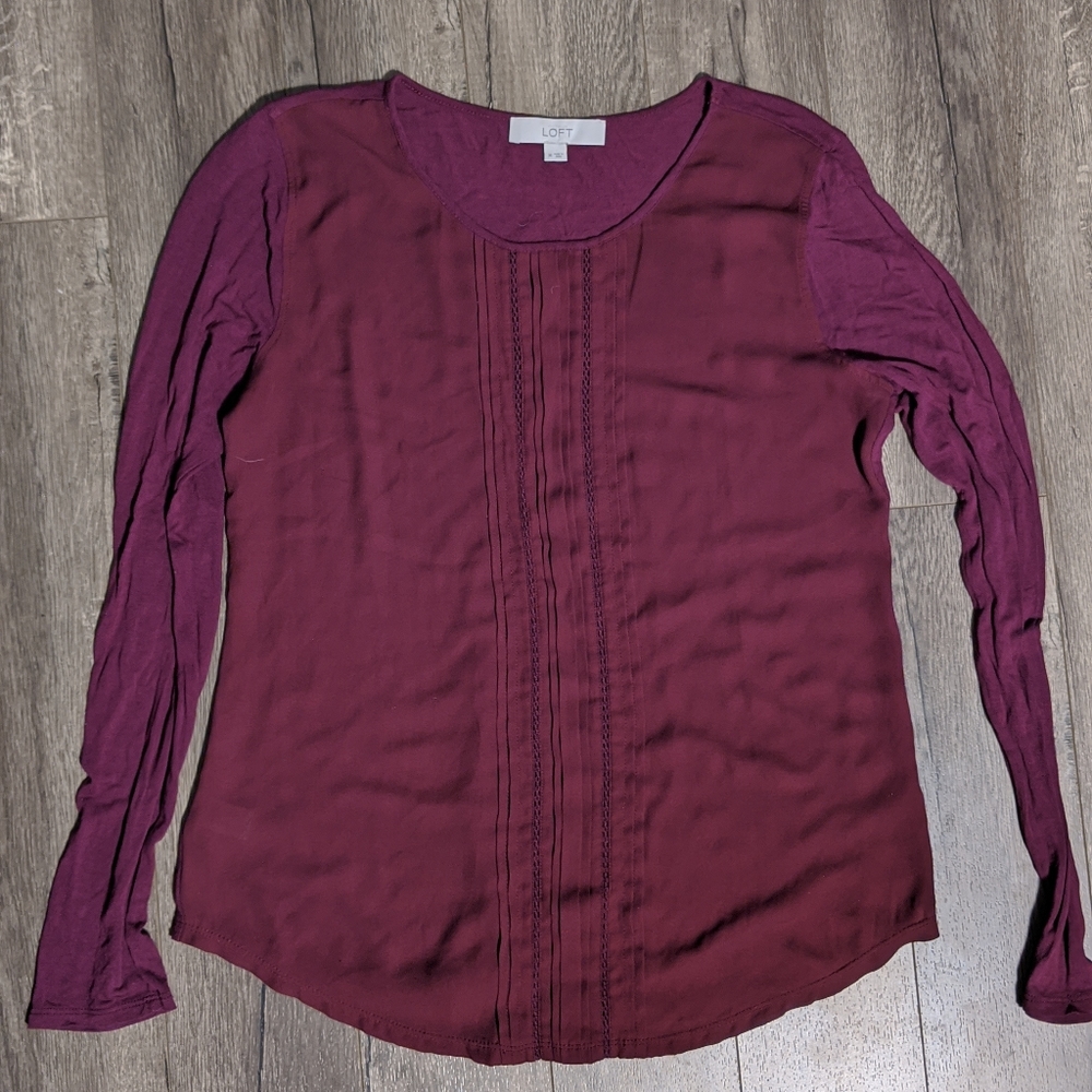 Loft Maroon blouse